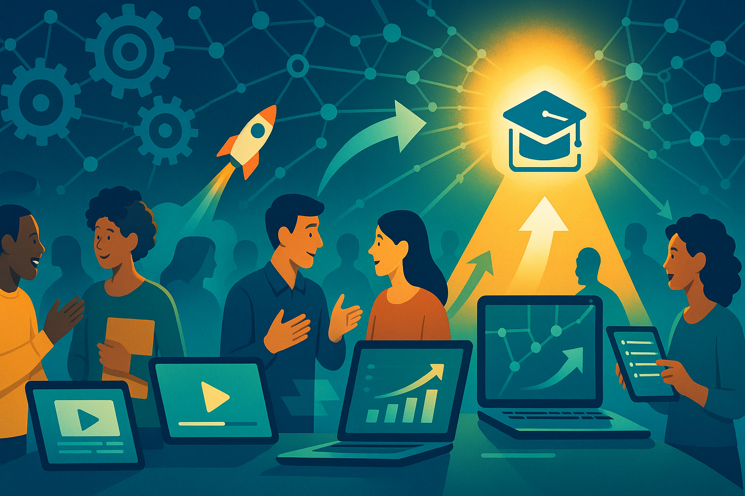 How to Use Affiliate Marketing to Promote Online Courses Blog post illustration