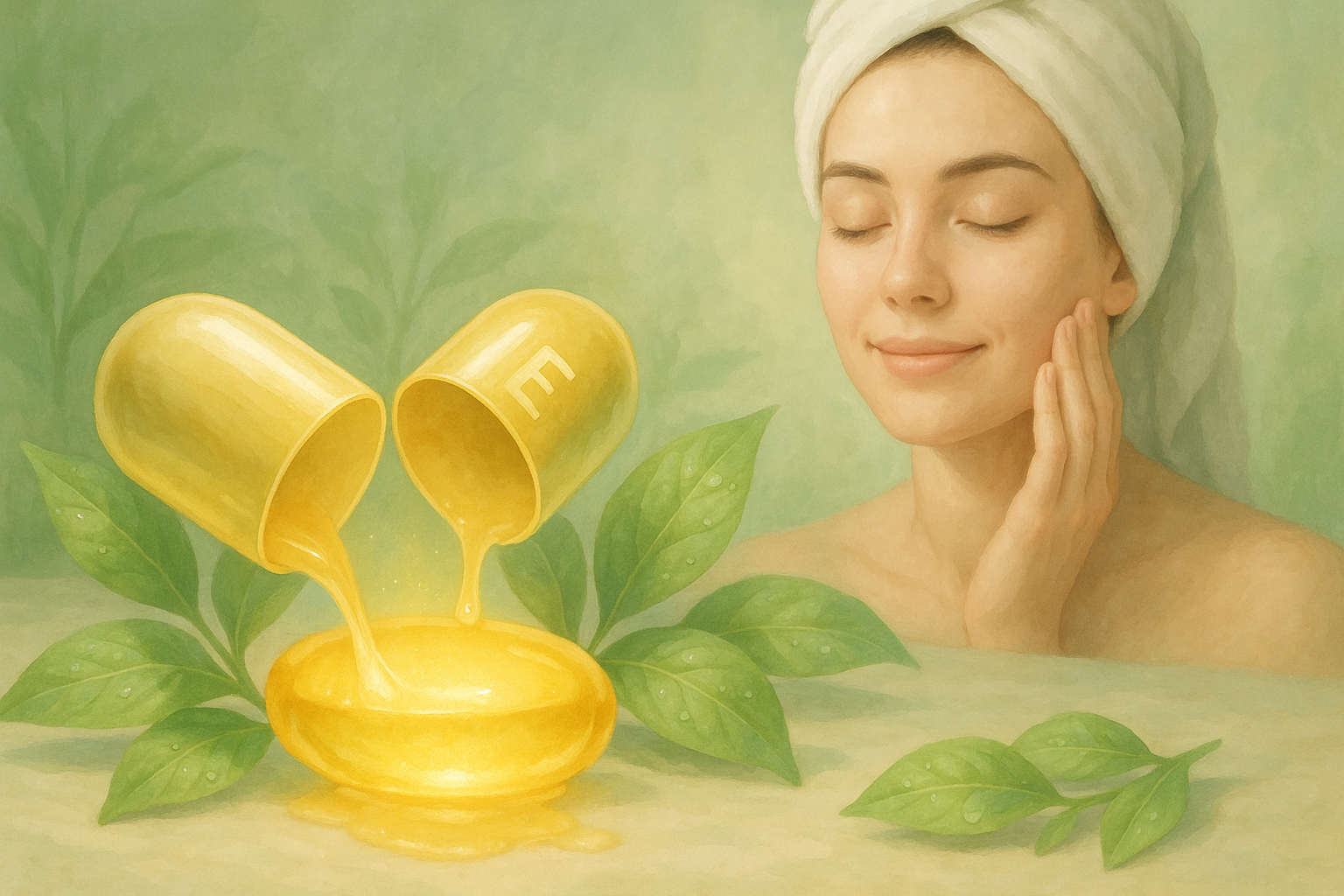 How to Cure Acne: The Benefits of Vitamin E Blog post illustration