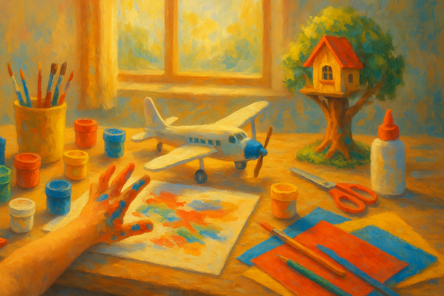 The Benefits of Art and Craft Toys for Creativity Blog post illustration