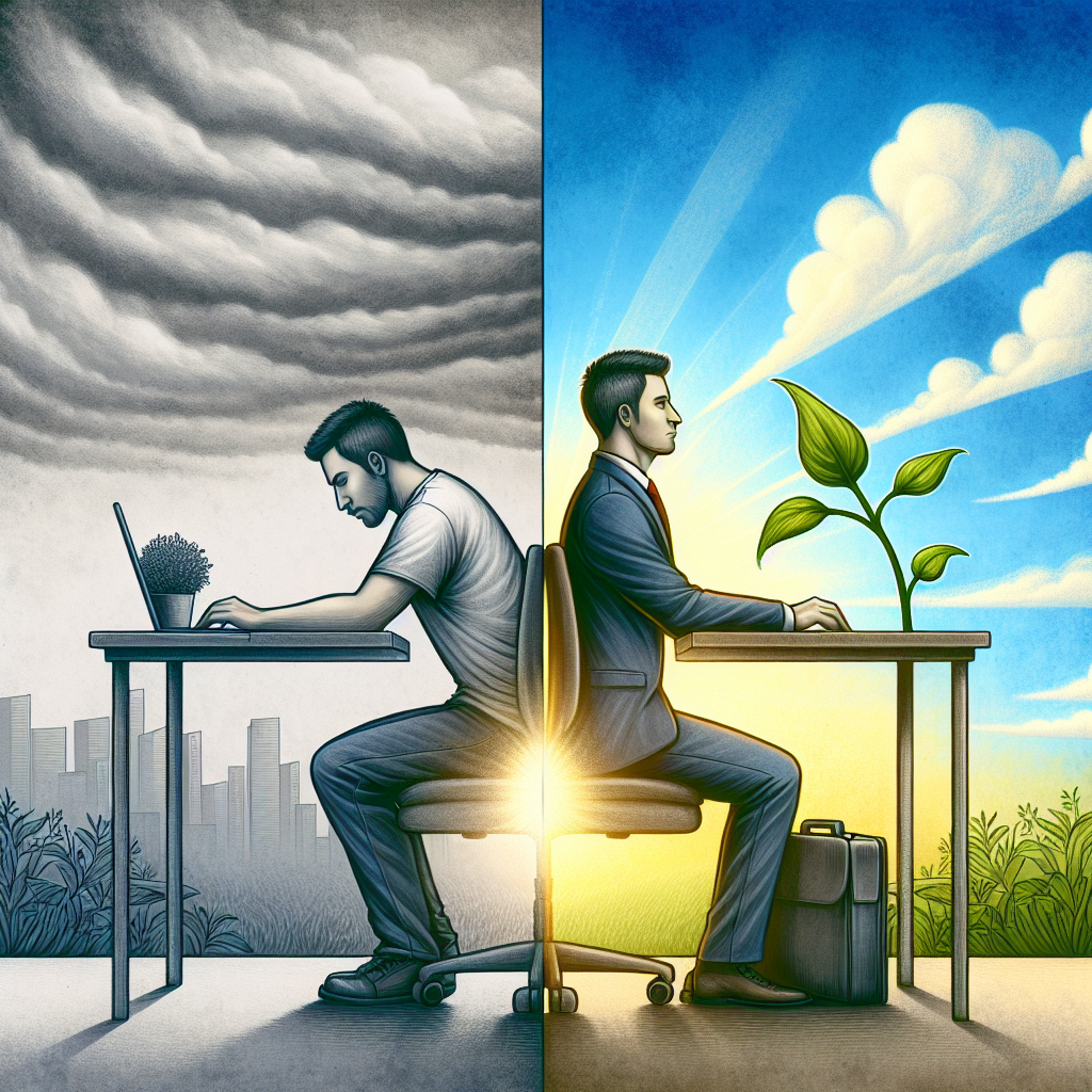 The Impact of Poor Posture on Back Pain Blog post illustration