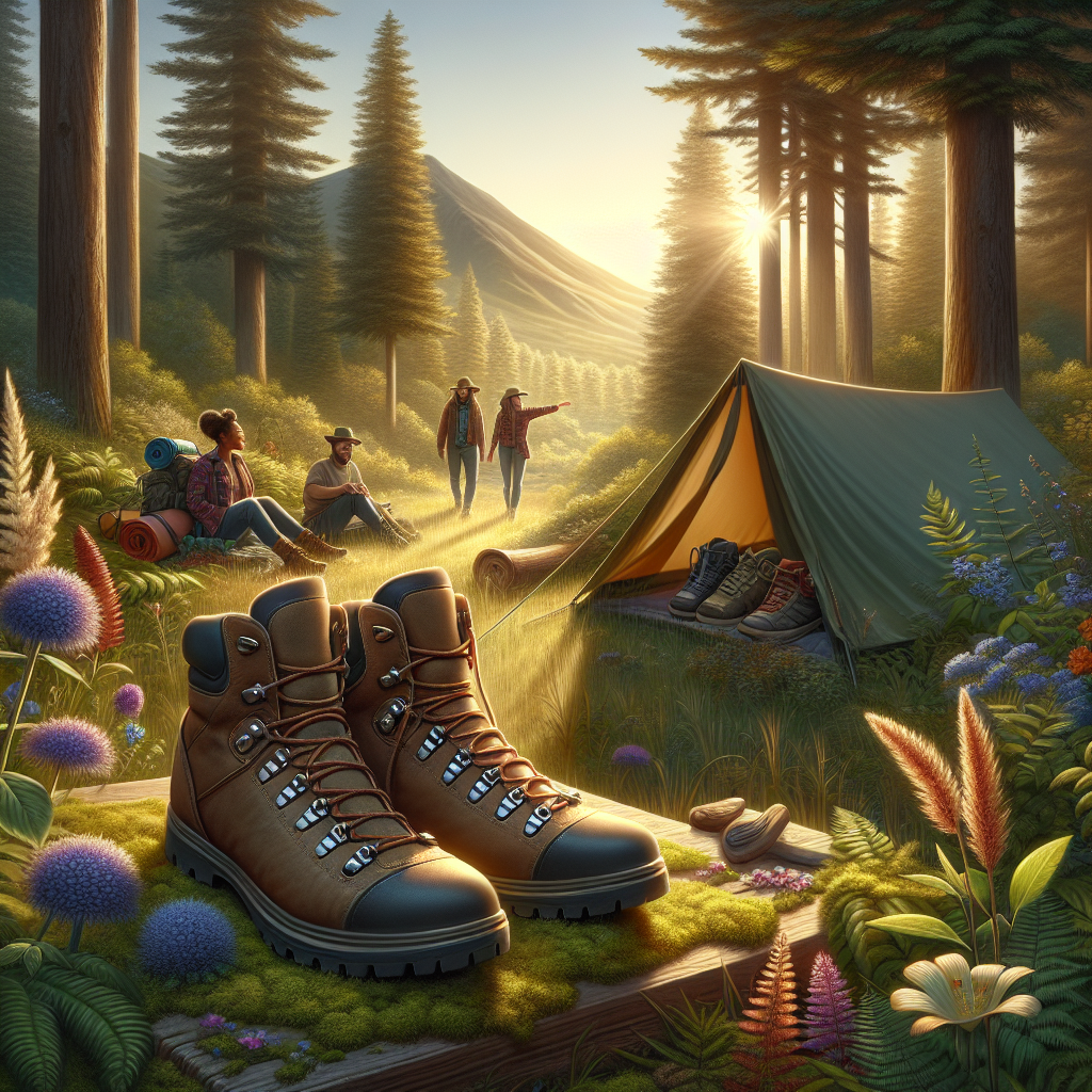 The Best Footwear for Camping and Outdoor Living Blog post illustration