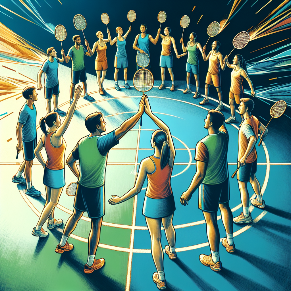 How to Boost Team Morale in Shuttle Flash Badminton Blog post illustration