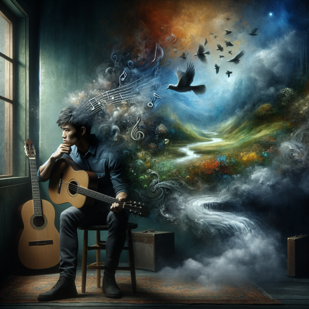 How to Overcome Creative Blocks with Best Guitar Lessons Blog post illustration