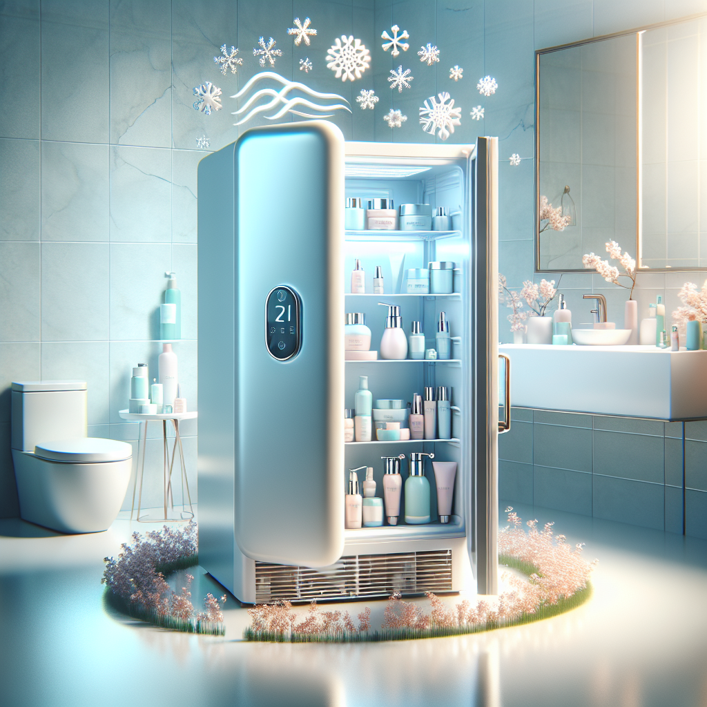 How to Cure Acne: The Benefits of a Good Skincare Fridge Blog post illustration