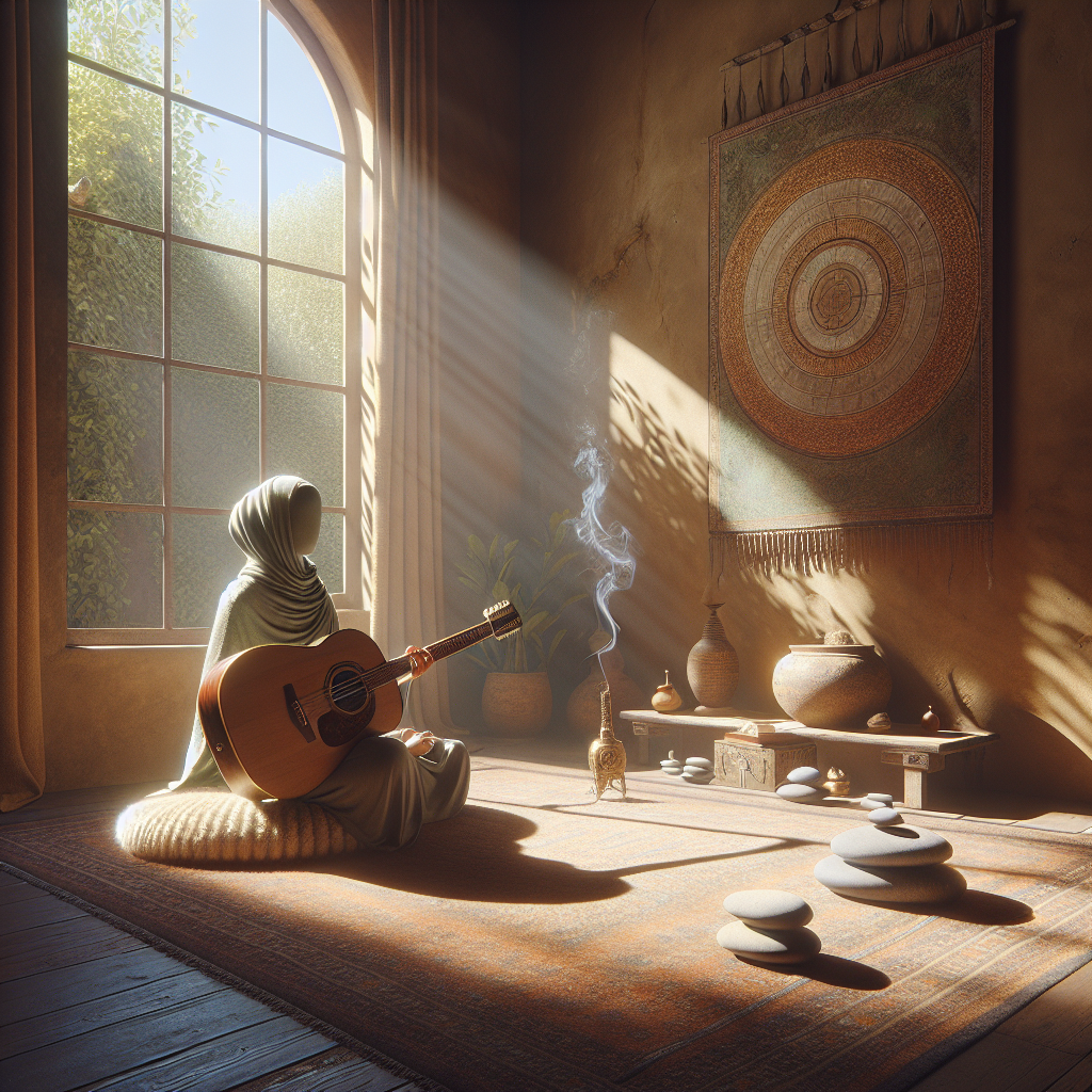 How to Integrate Meditation into Your Best Guitar Lessons Routine Blog post illustration