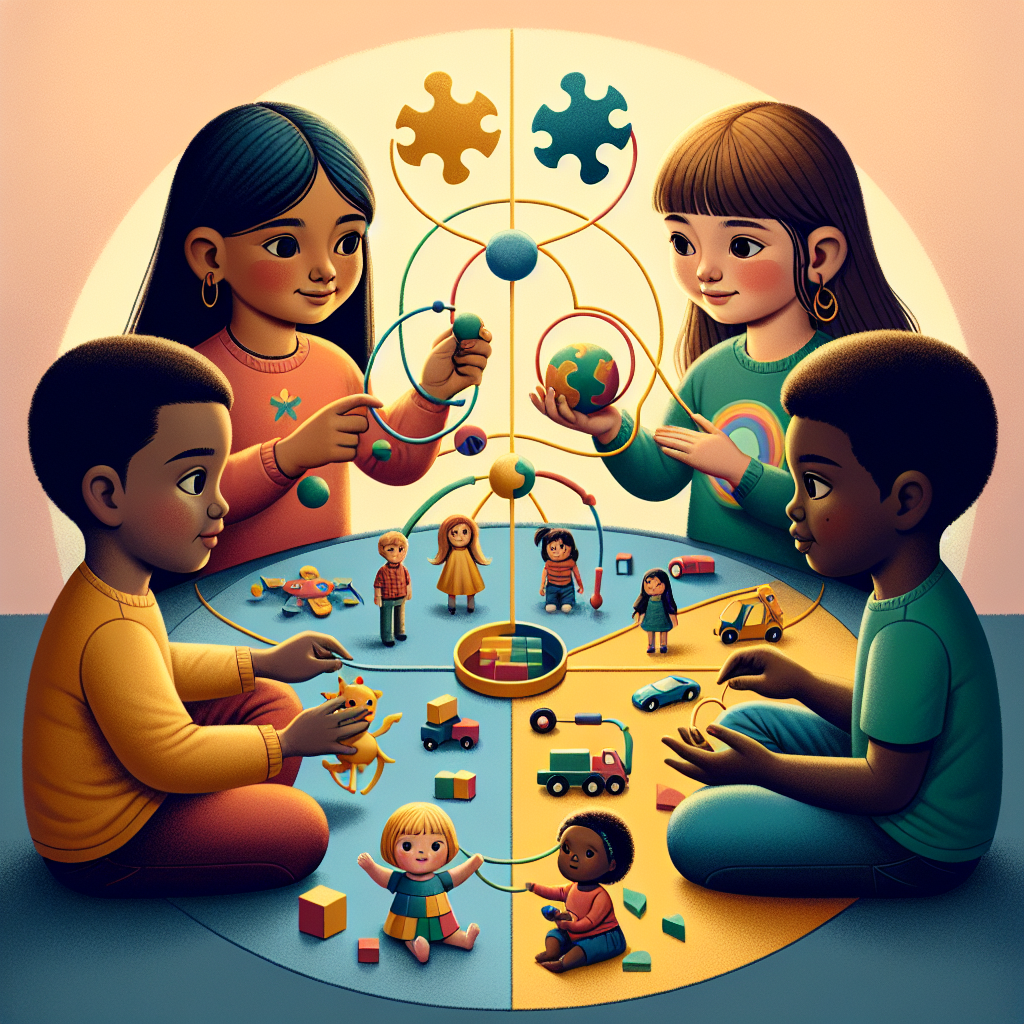 How to Encourage Kids to Share Through Toy Play Blog post illustration