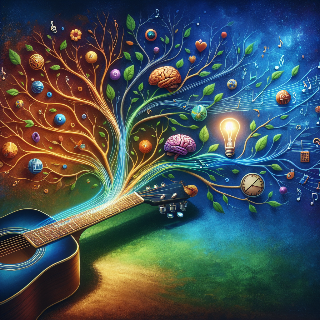 How to Incorporate Mind Mapping into Your Best Guitar Lessons Blog post illustration