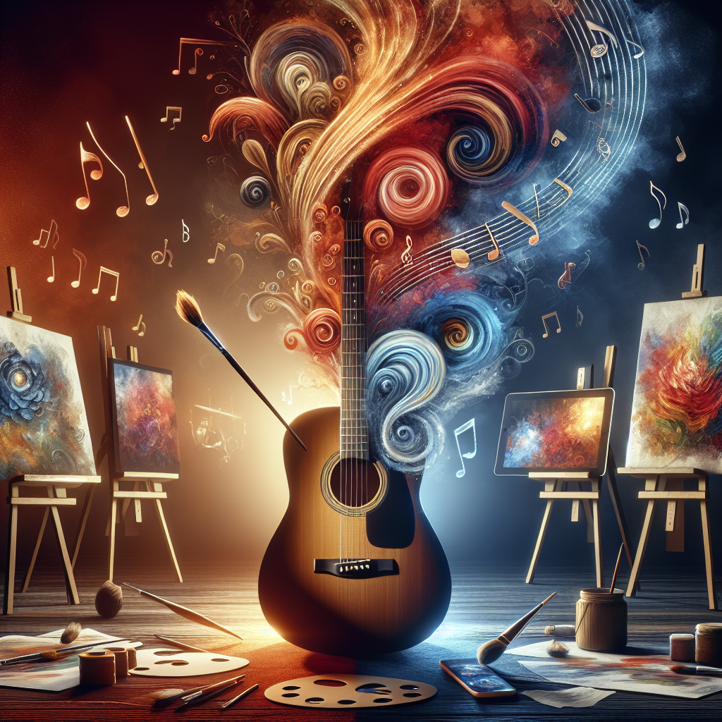 How to Use Art and Visuals to Enhance Your Best Guitar Lessons Blog post illustration