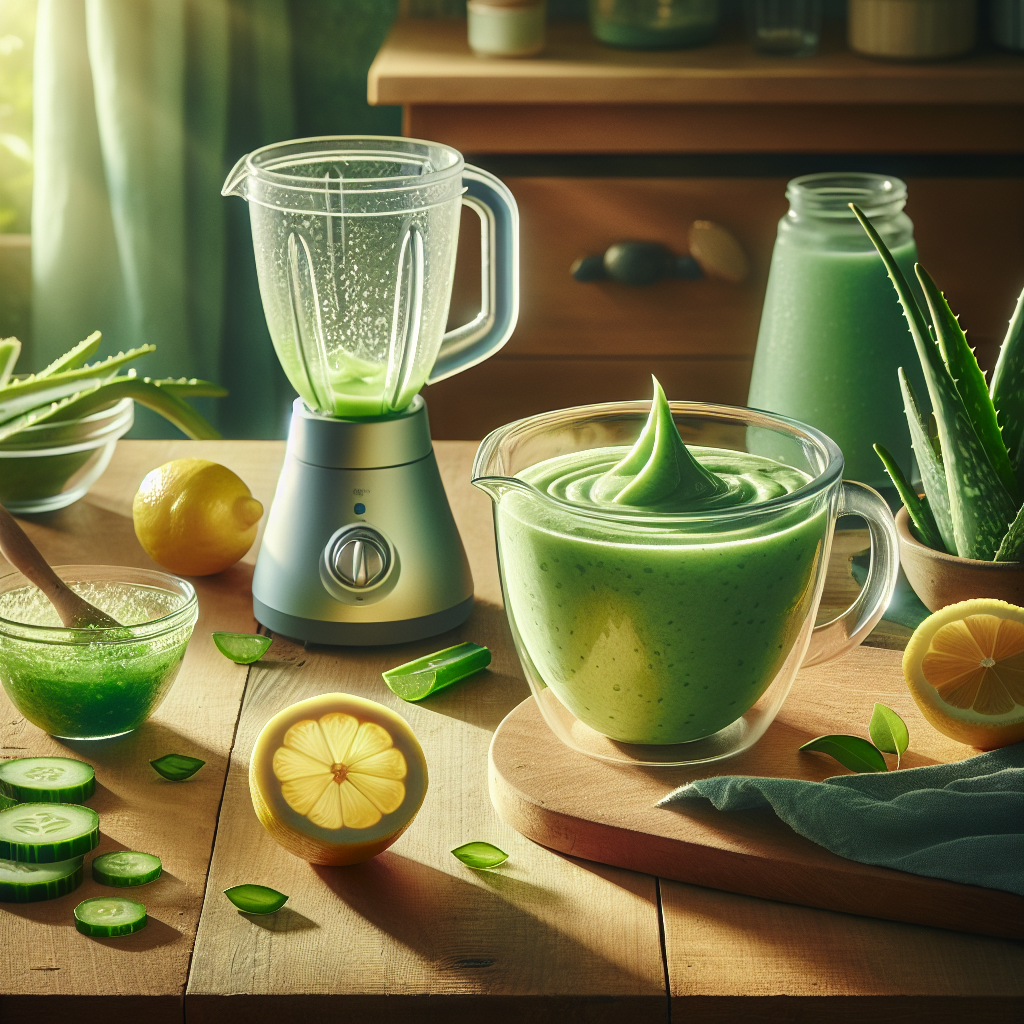 How to Cure Acne: The Benefits of Aloe and Cucumber Masks Blog post illustration