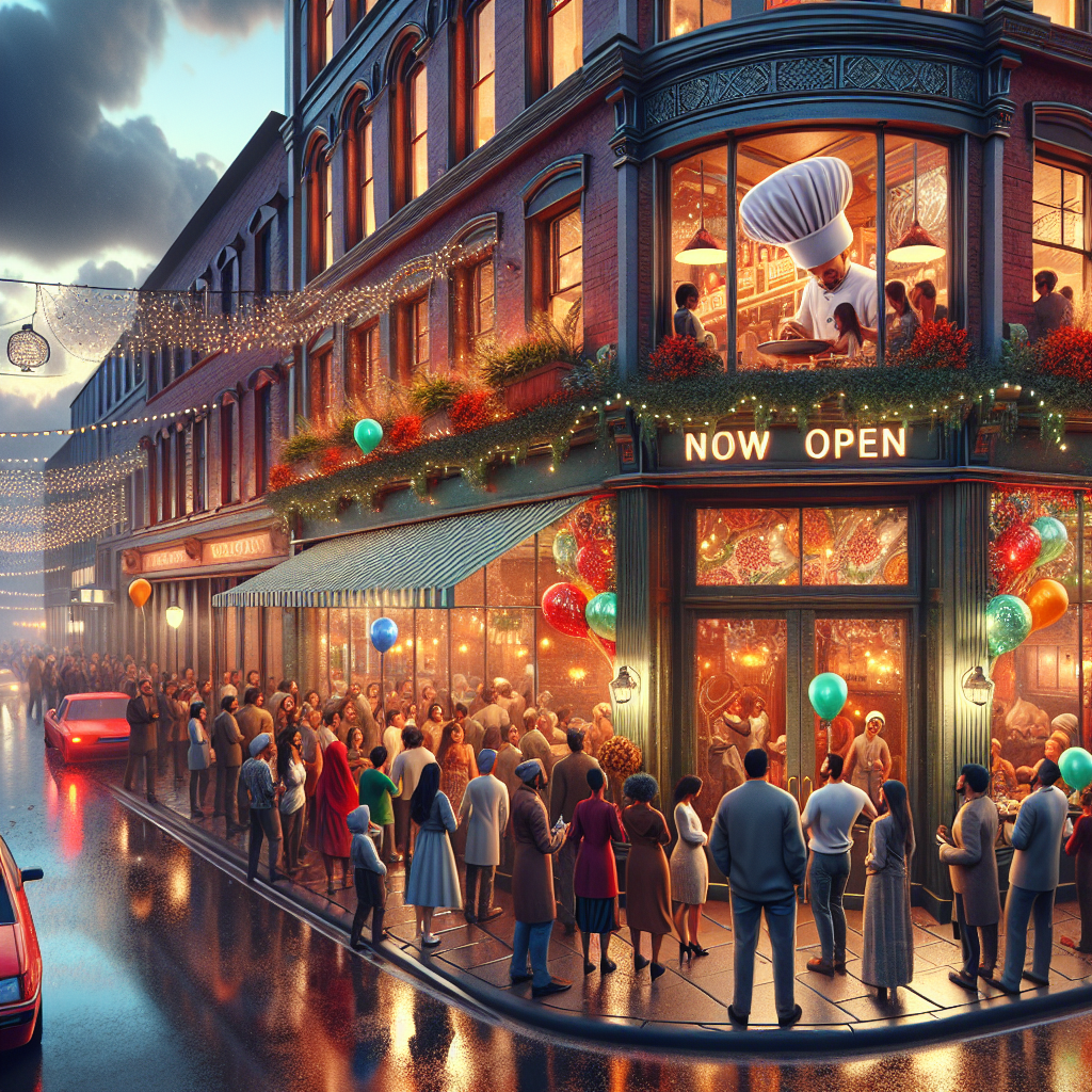 How to Advertise a New Restaurant Opening Blog post illustration