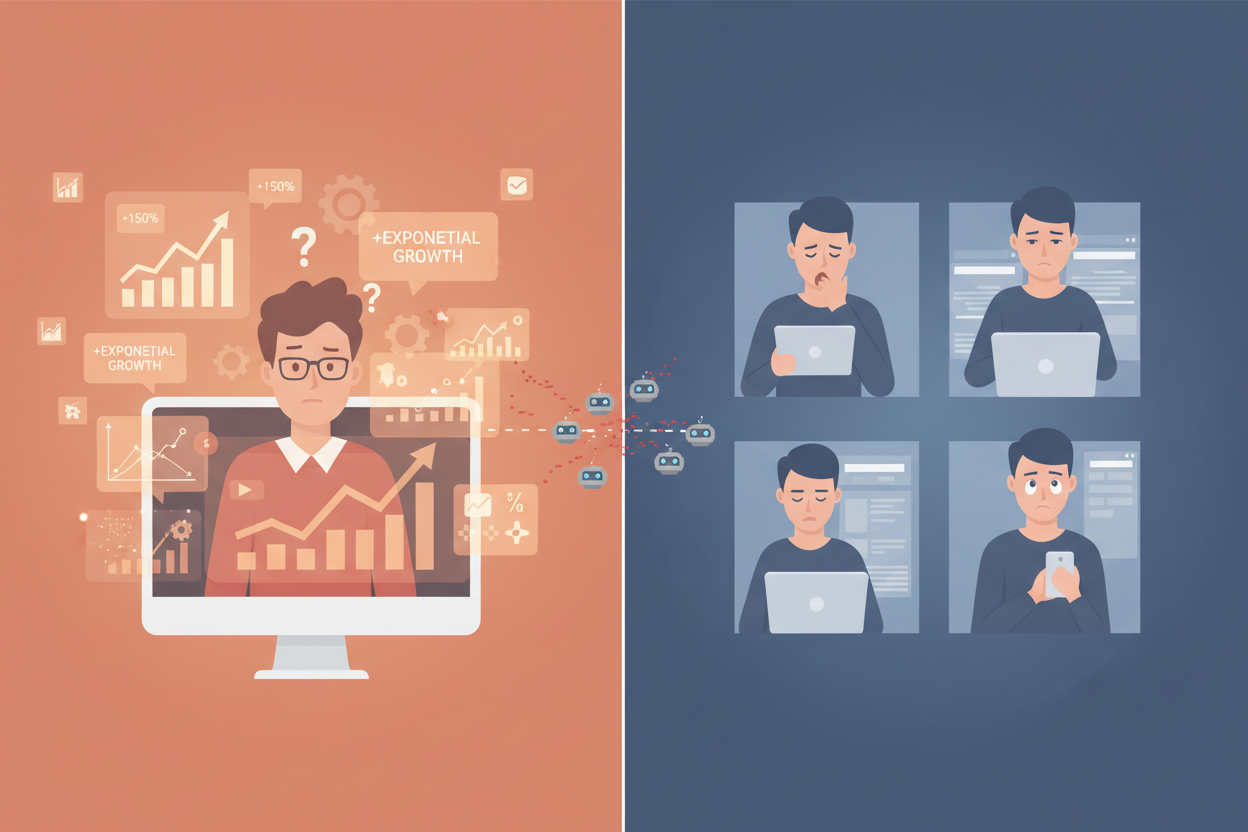 The Dark Side of Buying Traffic: What You Need to Know Blog post illustration