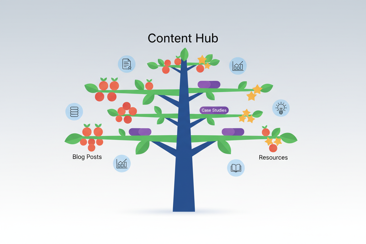 Content Marketing Traffic Strategies for B2B Companies Blog post illustration
