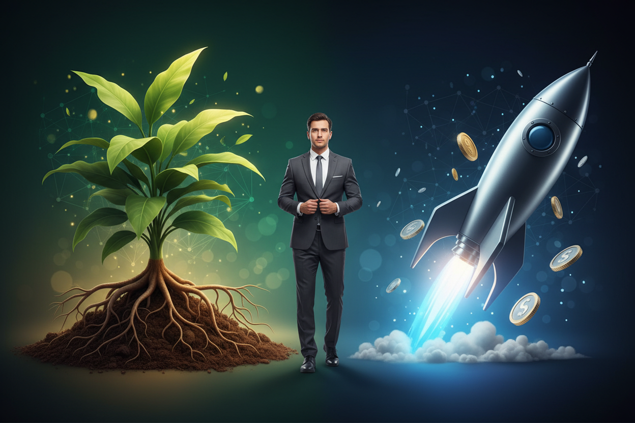 SEO vs. Paid Ads: The Ultimate Traffic Showdown Blog post illustration