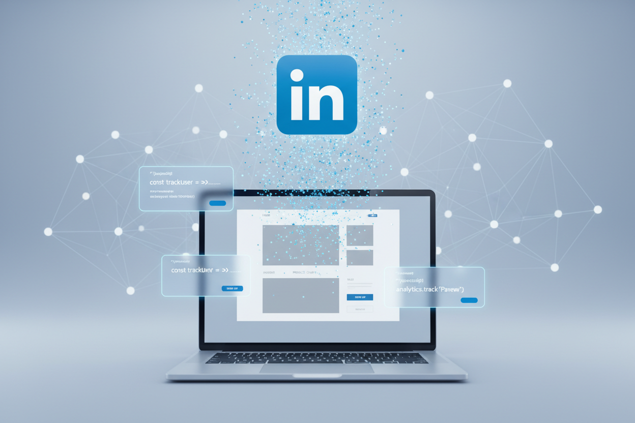 The Complete Guide to LinkedIn Ads for B2B Traffic Blog post illustration