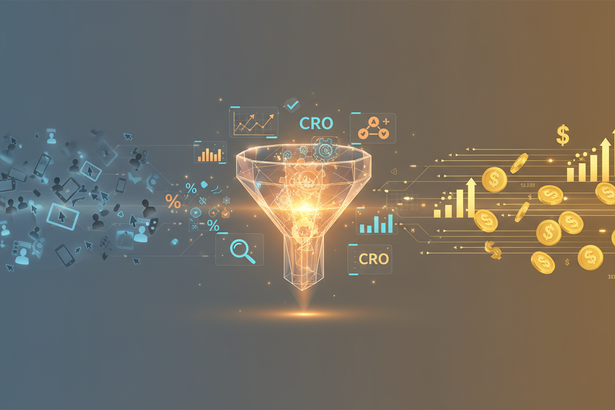 Conversion Rate Optimization: Making Your Traffic Count Blog post illustration